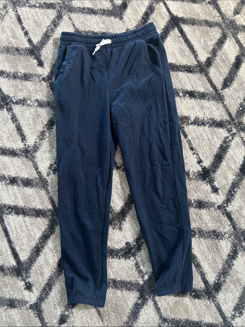 Men's Navy Drawstring Jogger Pants